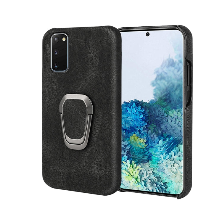 Custodia per telefono PU con supporto ad anello per Samsung Galaxy S20, For Samsung Galaxy S20