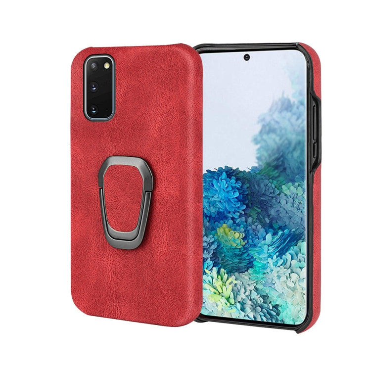 Custodia per telefono PU con supporto ad anello per Samsung Galaxy S20, For Samsung Galaxy S20