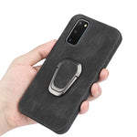 Custodia per telefono PU con supporto ad anello per Samsung Galaxy S20, For Samsung Galaxy S20