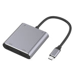 Adattatore HUB 4 in 1 USB-C con doppio HDMI e USB 3.0