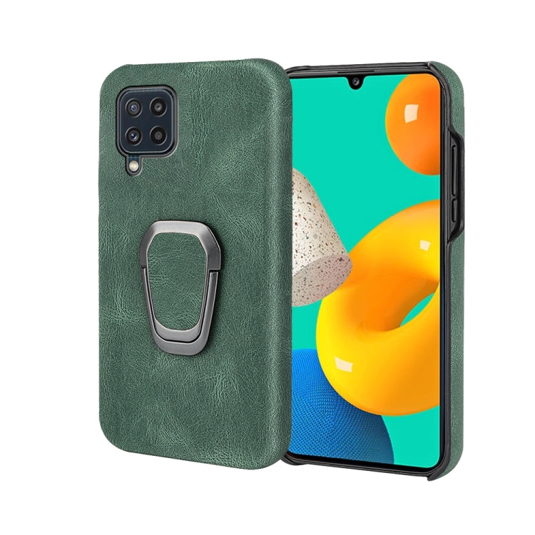 Custodia per telefono PU con supporto ad anello per Samsung Galaxy M32, For Samsung Galaxy M32