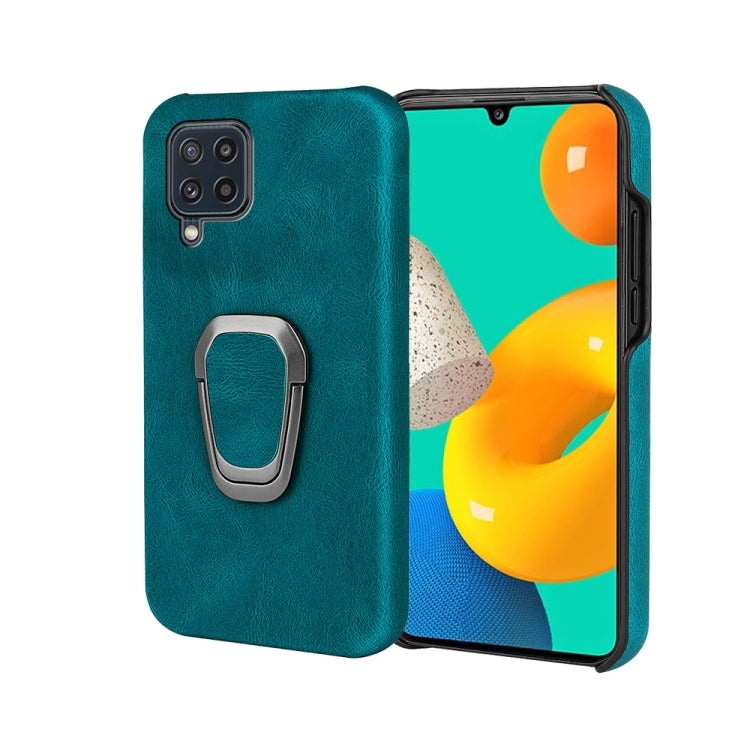 Custodia per telefono PU con supporto ad anello per Samsung Galaxy M32, For Samsung Galaxy M32