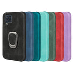 Custodia per telefono PU con supporto ad anello per Samsung Galaxy M32, For Samsung Galaxy M32