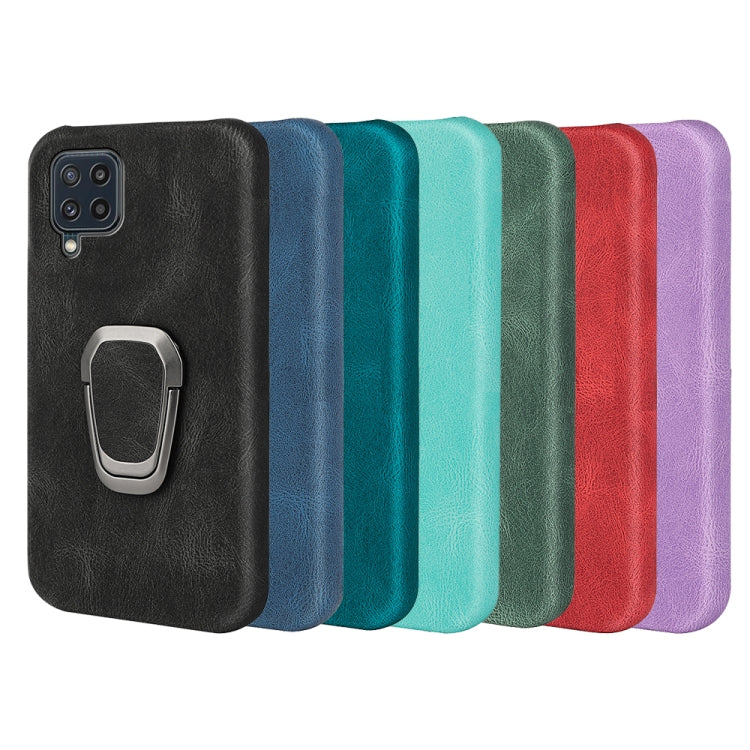 Custodia per telefono PU con supporto ad anello per Samsung Galaxy M32, For Samsung Galaxy M32