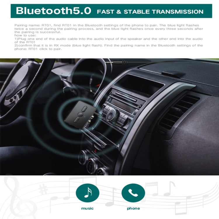 Ricevitore e Trasmettitore Bluetooth RT01 per auto