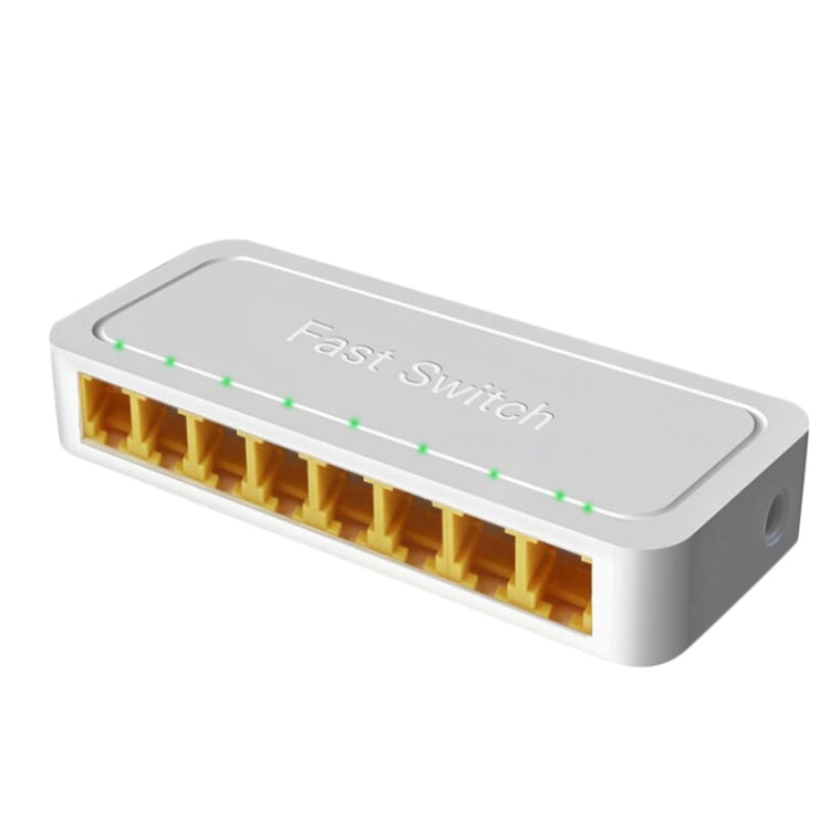 Mini switch RJ45 a 8 porte 100M RJ45 Home Plug-and-Play Bypass Splitter di rete non gestito per monitoraggio della rete della camera da letto