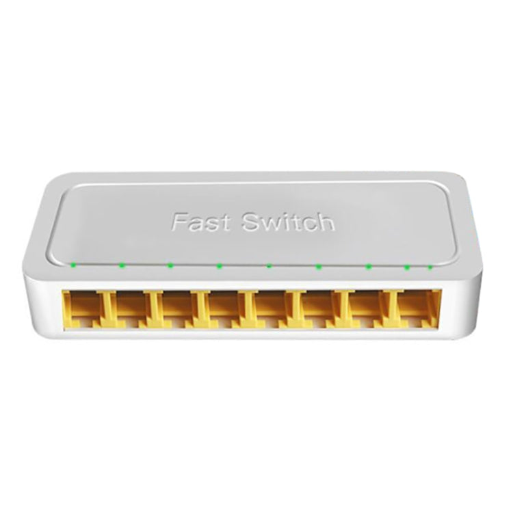 Mini switch RJ45 a 8 porte 100M RJ45 Home Plug-and-Play Bypass Splitter di rete non gestito per monitoraggio della rete della camera da letto
