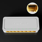 Mini switch RJ45 a 8 porte 100M RJ45 Home Plug-and-Play Bypass Splitter di rete non gestito per monitoraggio della rete della camera da letto