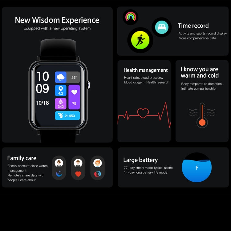Q19 Pro IP67 Smartwatch impermeabile da 1,69 pollici