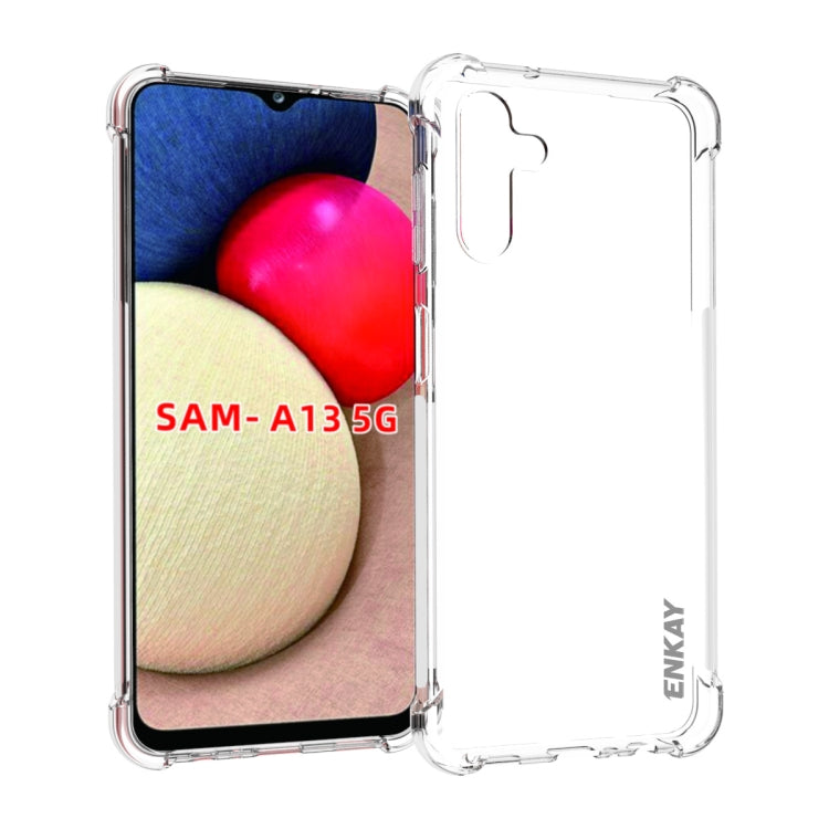 ENKAY Custodia antiurto in TPU trasparente, For Samsung Galaxy A03 4G 164mm, For Samsung Galaxy A03 4G 166mm, For Samsung Galaxy A03s 4G EU Version, For Samsung Galaxy A13 5G, For Samsung Galaxy M52 5G, For Samsung Galaxy S22 5G                        ...