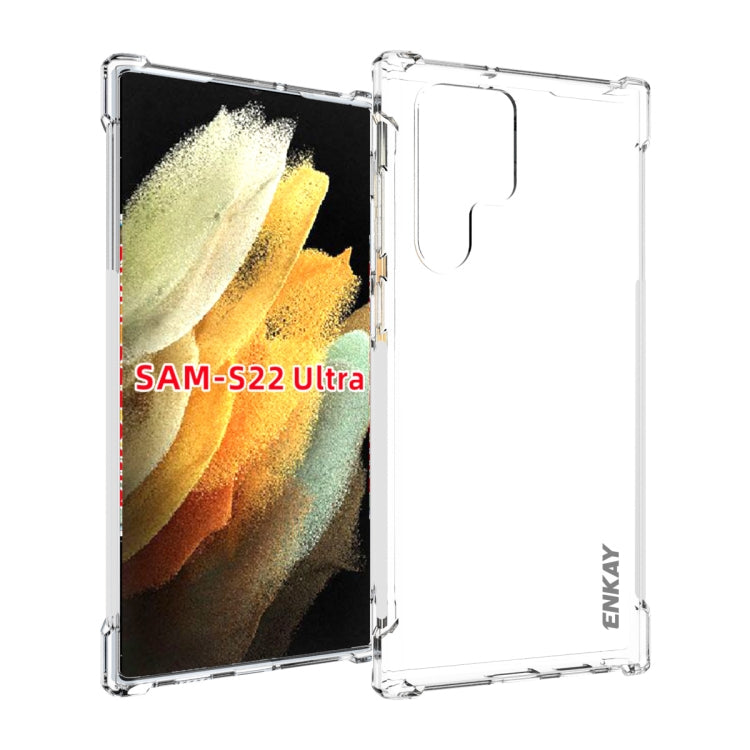 ENKAY Custodia antiurto in TPU trasparente, For Samsung Galaxy A03 4G 164mm, For Samsung Galaxy A03 4G 166mm, For Samsung Galaxy A03s 4G EU Version, For Samsung Galaxy A13 5G, For Samsung Galaxy M52 5G, For Samsung Galaxy S22 5G                        ...