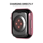 ENKAY Hat-Prince Cornice PC 2 in 1 + custodia in vetro temperato 9H, For Apple Watch Series 8 / 7 41mm, For Apple Watch Series 8 / 7 45mm