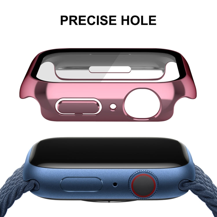 ENKAY Hat-Prince Cornice PC 2 in 1 + custodia in vetro temperato 9H, For Apple Watch Series 8 / 7 41mm, For Apple Watch Series 8 / 7 45mm