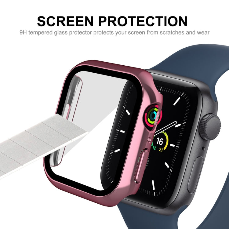 ENKAY Hat-Prince Cornice PC 2 in 1 + custodia in vetro temperato 9H, For Apple Watch Series 8 / 7 41mm, For Apple Watch Series 8 / 7 45mm