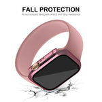 ENKAY Hat-Prince Cornice PC 2 in 1 + custodia in vetro temperato 9H, For Apple Watch Series 8 / 7 41mm, For Apple Watch Series 8 / 7 45mm