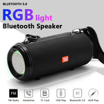 T&G TG537 RGB Light Altoparlante Bluetooth portatile impermeabile Supporta schede FM / TF