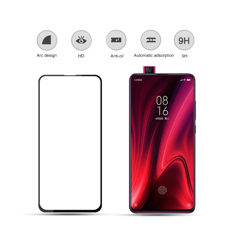 2 pezzi mocolo 0.33mm 9H 2.5D Full Glue Pellicola in vetro temperato, for Redmi K20, for Redmi K20 pro