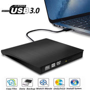 Lettore CD/DVD-RW esterno spazzolato USB 3.0 con unità ottica, ECD819