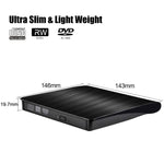 Lettore CD/DVD-RW esterno spazzolato USB 3.0 con unità ottica, ECD819