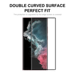 Per Samsung Galaxy S22 Ultra ENKAY Pellicola in vetro temperato curvo a prova di esplosione curva 3D, 1pc, 2pcs, 5pcs