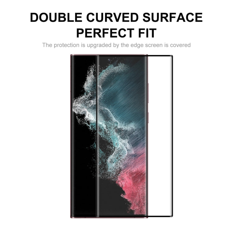 Per Samsung Galaxy S22 Ultra ENKAY Pellicola in vetro temperato curvo a prova di esplosione curva 3D, 1pc, 2pcs, 5pcs