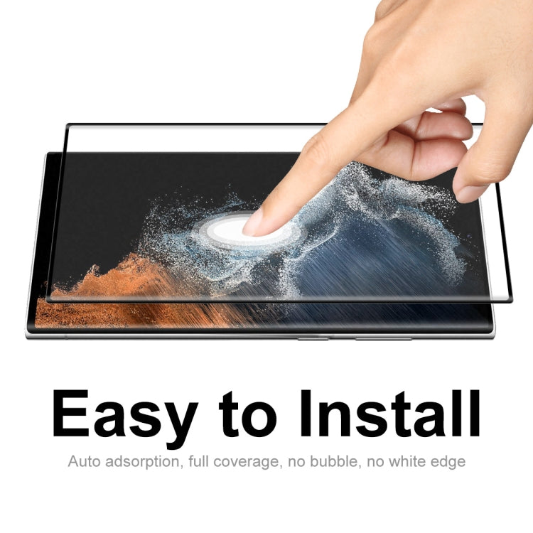 Per Samsung Galaxy S22 Ultra ENKAY Pellicola in vetro temperato curvo a prova di esplosione curva 3D, 1pc, 2pcs, 5pcs