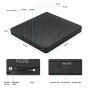 Unità DVD esterna multifunzionale Masterizzatore CD DVD +/-RW USB 3.0 con slot SD