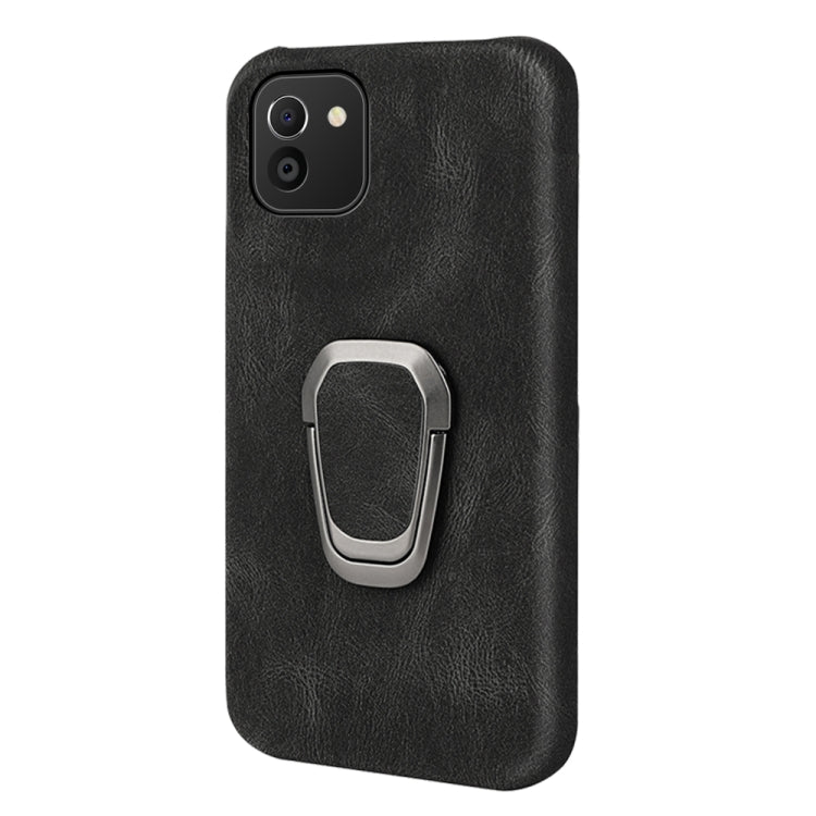 Custodia per telefono PU con supporto ad anello per Samsung Galaxy A03 164mm, For Samsung Galaxy A03 164mm