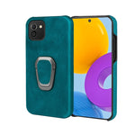 Custodia per telefono PU con supporto ad anello per Samsung Galaxy A03 164mm, For Samsung Galaxy A03 164mm
