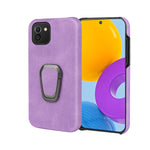 Custodia per telefono PU con supporto ad anello per Samsung Galaxy A03 164mm, For Samsung Galaxy A03 164mm