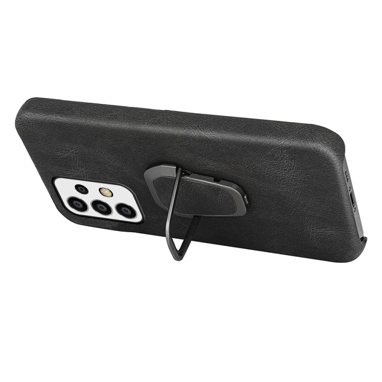 Custodia per telefono PU con supporto ad anello per Samsung Galaxy A52 5G / 4G, For Samsung Galaxy A52 5G / 4G