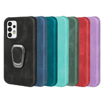 Custodia per telefono PU con supporto ad anello per Samsung Galaxy A52 5G / 4G, For Samsung Galaxy A52 5G / 4G