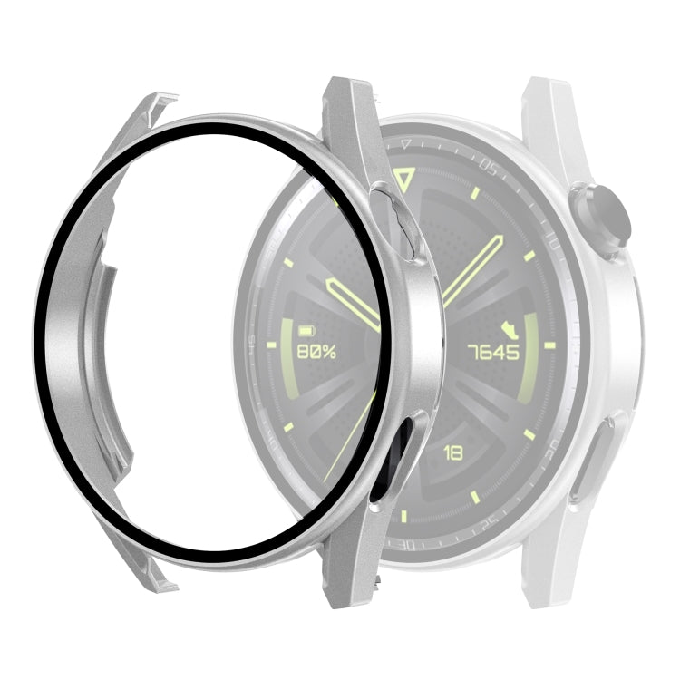 Custodia per PC opaca con pellicola in vetro temperato a spruzzo d'olio, For Huawei GT3 42mm, For Huawei GT3 46mm