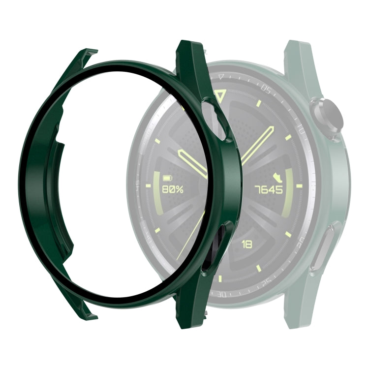 Custodia per PC opaca con pellicola in vetro temperato a spruzzo d'olio, For Huawei GT3 42mm, For Huawei GT3 46mm