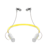 Auricolare wireless Bluetooth stereo da collo con LED lampeggiante JG4