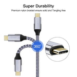 Cavo ricarica rapida USB-C 2m 100W 10Gbps 4K 60Hz