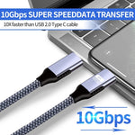 Cavo ricarica rapida USB-C 2m 100W 10Gbps 4K 60Hz