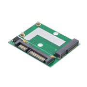 Scheda adattatore convertitore SSD mSATA Mini PCI-e a mezza altezza a SATA3 da 2,5 pollici