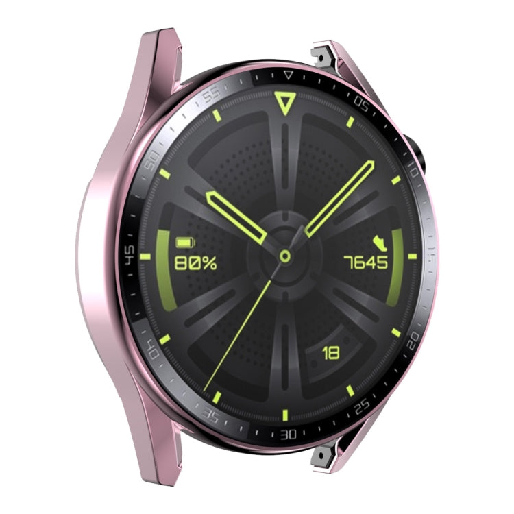 Per Huawei Watch GT 3 46mm ENKAY Cornice per PC + Custodia protettiva in vetro temperato con scala