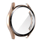 Per Huawei Watch GT 3 46mm ENKAY Cornice per PC + Custodia protettiva in vetro temperato con scala