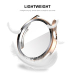 Per Huawei Watch GT 3 46mm ENKAY Cornice per PC + Custodia protettiva in vetro temperato con scala