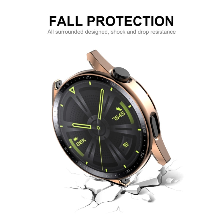 Per Huawei Watch GT 3 46mm ENKAY Cornice per PC + Custodia protettiva in vetro temperato con scala