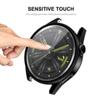 Per Huawei Watch GT 3 46mm ENKAY Cornice PC opaca + Custodia protettiva in vetro temperato