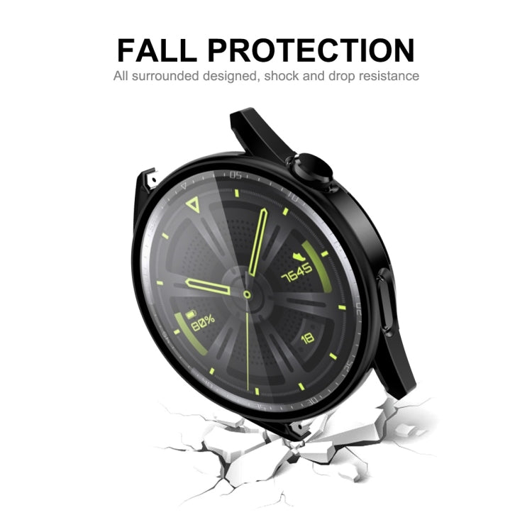 Per Huawei Watch GT 3 46mm ENKAY Cornice PC opaca + Custodia protettiva in vetro temperato