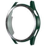 Per Huawei Watch GT 3 46mm ENKAY Cornice per PC opaca + Custodia protettiva in vetro temperato con scala