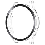 Per Huawei Watch GT 3 46mm ENKAY Cornice per PC opaca + Custodia protettiva in vetro temperato con scala