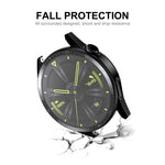 Per Huawei Watch GT 3 46mm ENKAY Cornice per PC opaca + Custodia protettiva in vetro temperato con scala
