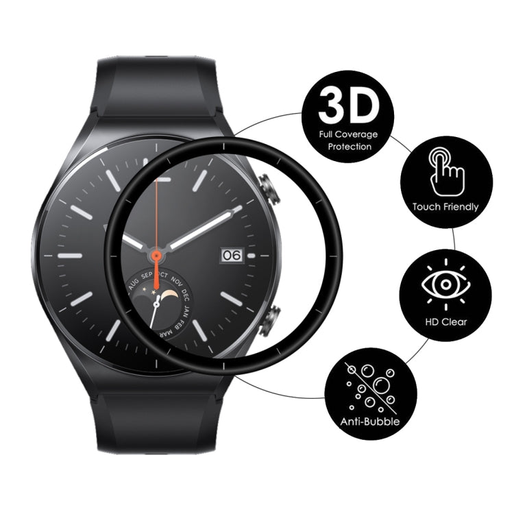 Per Xiaomi Watch S1 ENKAY Hat-Prince 3D Full Coverage Soft PC Edge + PMMA HD Protector Film, 1 PC, 2 PCS, 5 PCS, 10 PCS