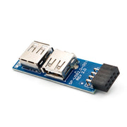 Scheda madre PC da 9 pin a 2 convertitori USB 2.0 femmina per dongle, ricevitore mouse wireless