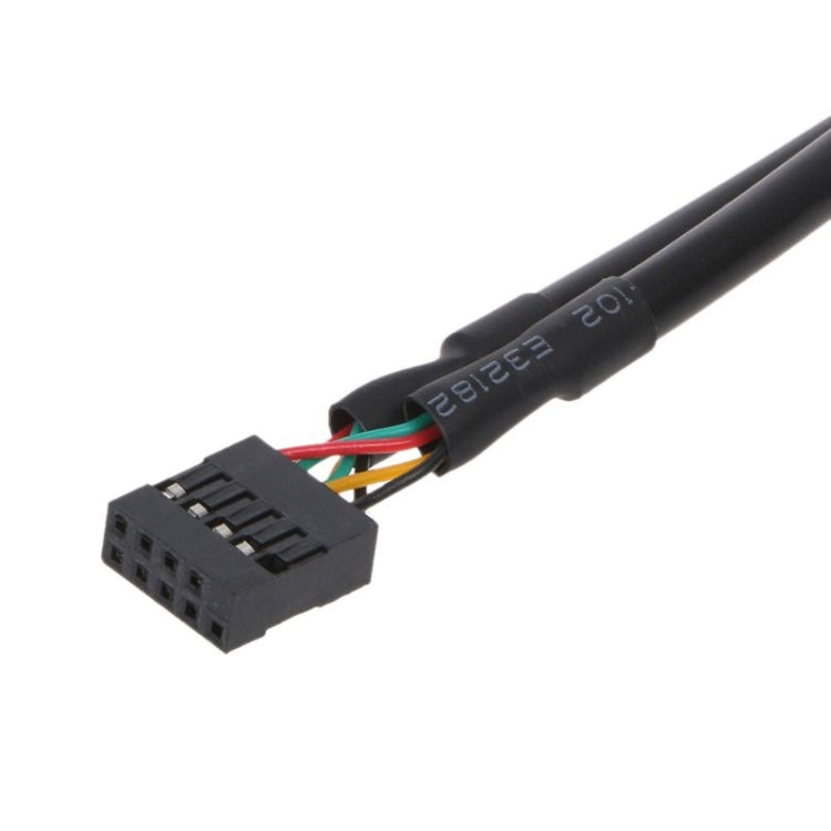 Computer desktop USB 2.0 a 9 pin Connettore breakout cavo di prolunga da 1 a 4 pin